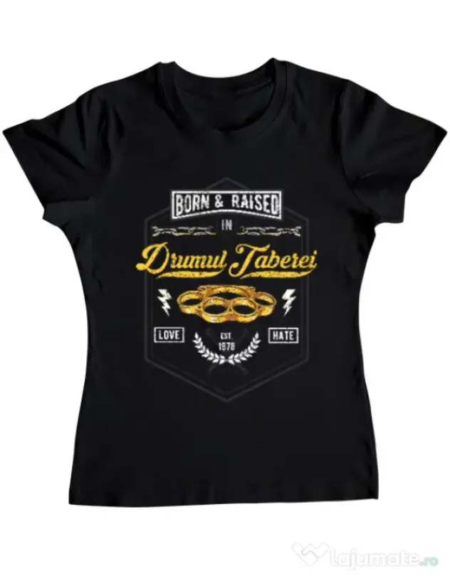 Tricou ADLER dama Drumul taberei Negru