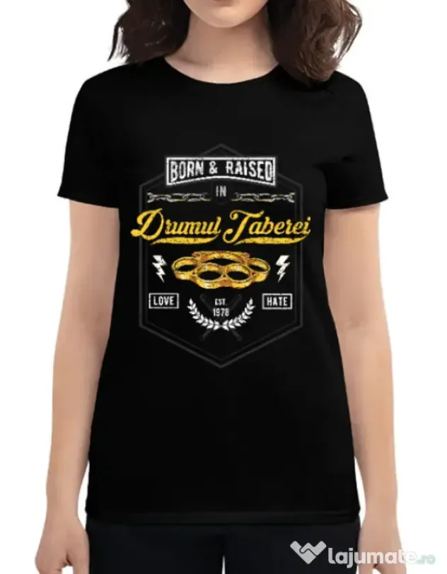 Tricou ADLER dama Drumul taberei Negru