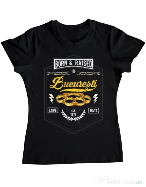 Tricou ADLER dama Bucuresti Negru