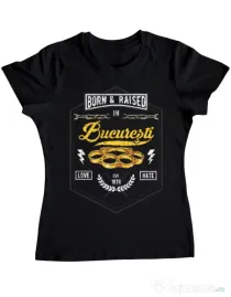 Tricou ADLER dama Bucuresti Negru