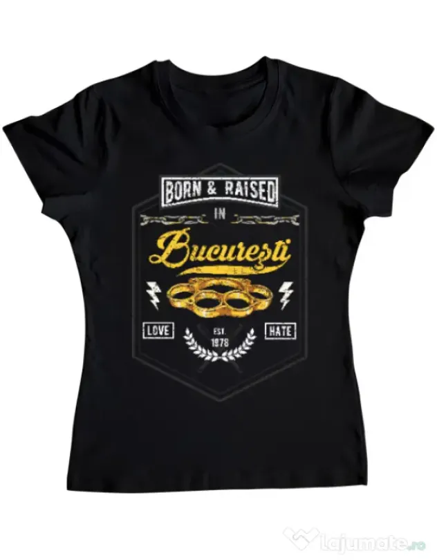 Tricou ADLER dama Bucuresti Negru