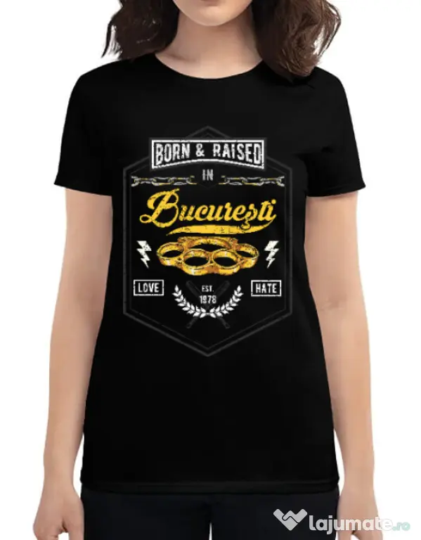 Tricou ADLER dama Bucuresti Negru