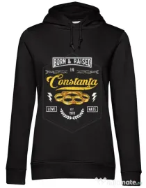 Hoodie dama cu gluga Constanta Negru