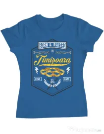 Tricou ADLER dama Timisoara Albastru azuriu