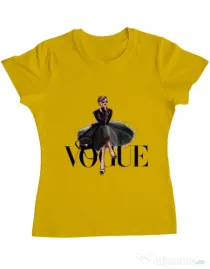Tricou ADLER dama Little black tutu Galben