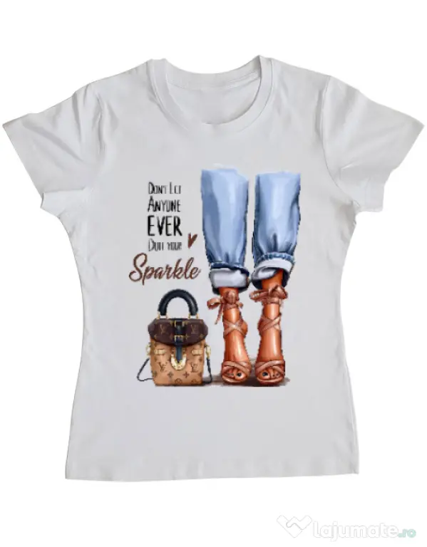 Tricou ADLER dama Sparkle all day Alb