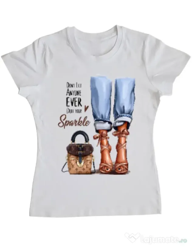 Tricou ADLER dama Sparkle all day Alb