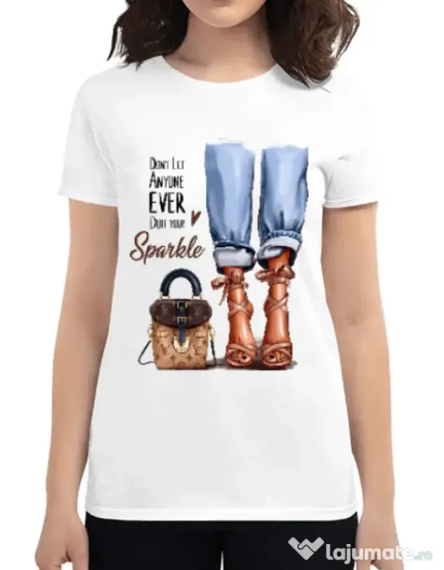 Tricou ADLER dama Sparkle all day Alb