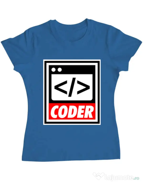 Tricou ADLER dama Coder Albastru azuriu