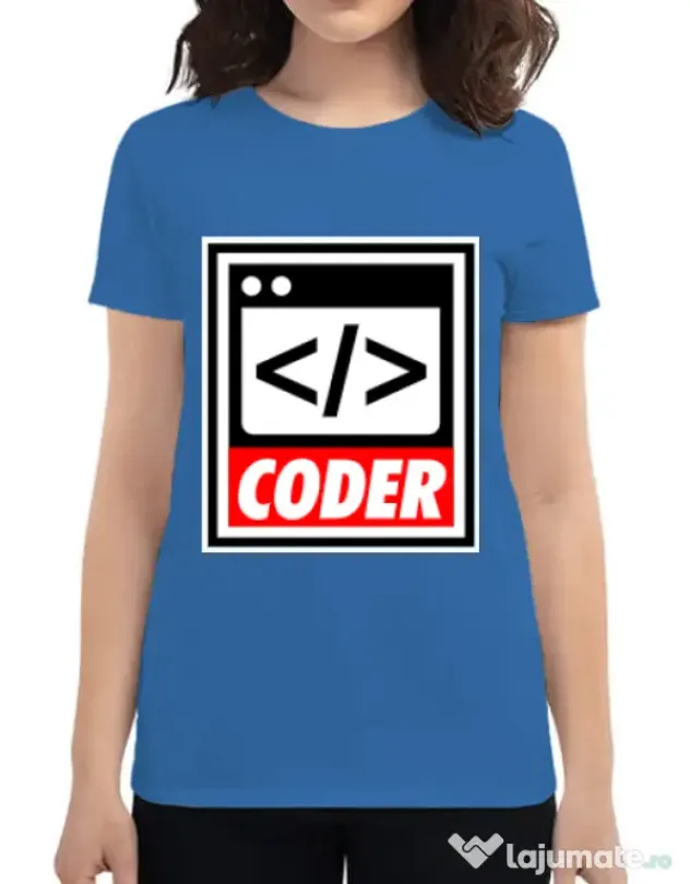 Tricou ADLER dama Coder Albastru azuriu