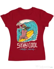 Tricou ADLER dama stay cool Rosu