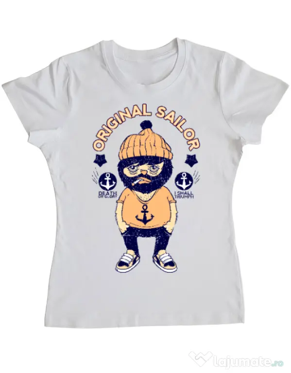 Tricou ADLER dama Original sailor Alb