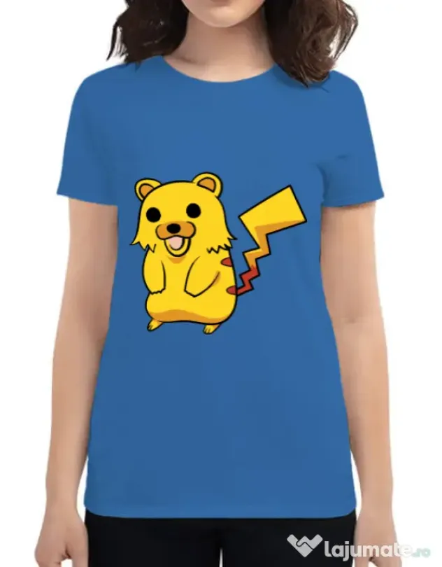 Tricou ADLER dama Pika Pika Albastru azuriu