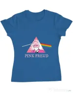 Tricou ADLER dama Pink Freud Albastru azuriu