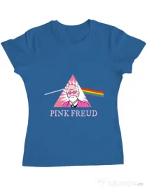 Tricou ADLER dama Pink Freud Albastru azuriu