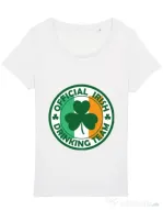 Tricou STANLEY STELLA dama Irish Drinking Team Alb