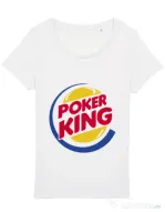 Tricou STANLEY STELLA dama Poker King Alb