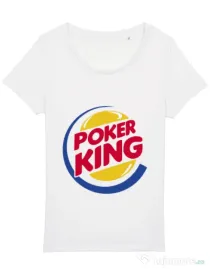 Tricou STANLEY STELLA dama Poker King Alb