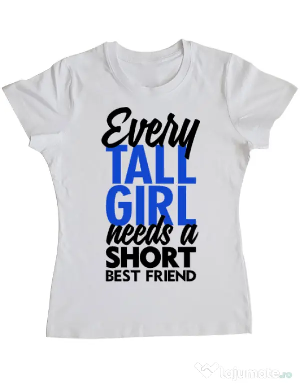 Tricou ADLER dama Tall girl Alb