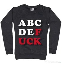 Bluza ADLER dama The alphabet Negru melanj