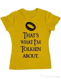 Tricou ADLER dama Tolkien Galben