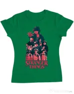 Tricou ADLER dama Stranger team Verde mediu