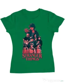 Tricou ADLER dama Stranger team Verde mediu