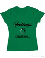 Tricou ADLER dama Deleting feelings Verde mediu