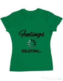 Tricou ADLER dama Deleting feelings Verde mediu