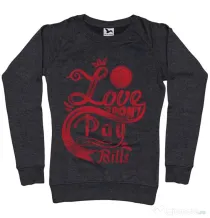 Bluza ADLER dama Love Negru melanj