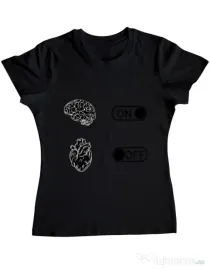 Tricou ADLER dama Love Negru