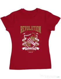Tricou ADLER dama Revolution Rosu
