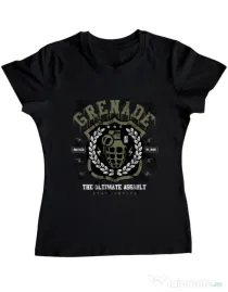 Tricou ADLER dama Grenade Negru