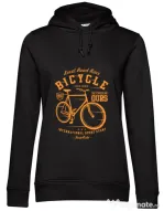 Hoodie dama cu gluga Bicycle Negru