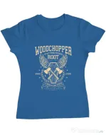 Tricou ADLER dama Woodchopper Albastru azuriu