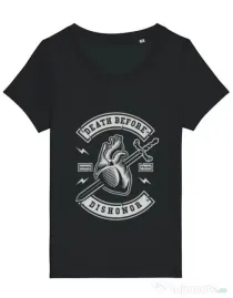 Tricou STANLEY STELLA dama Death Before Dishonor Negru