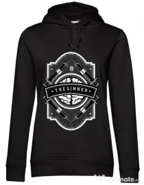 Hoodie dama cu gluga The Sinner Negru