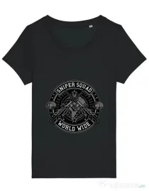 Tricou STANLEY STELLA dama Sniper Squad Negru