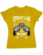 Tricou ADLER dama Street Law Galben