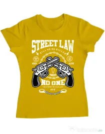 Tricou ADLER dama Street Law Galben