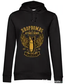 Hoodie dama cu gluga Dropbombs Negru