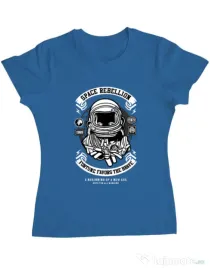 Tricou ADLER dama Space Rebellion Albastru azuriu