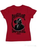Tricou ADLER dama Darkside Rosu