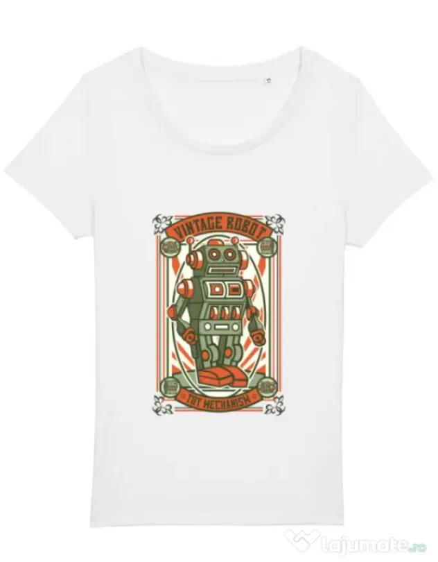 Tricou STANLEY STELLA dama Vintage Robot Alb