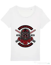 Tricou STANLEY STELLA dama Darth Vader Sugar Skull Alb