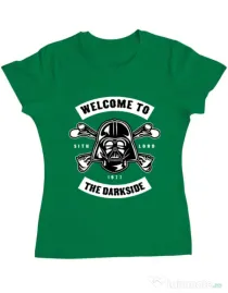 Tricou ADLER dama Welcome To The Darkside Verde mediu