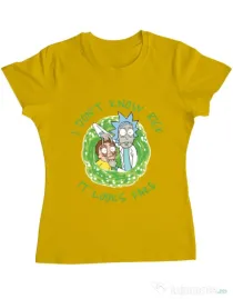 Tricou ADLER dama It looks fake Galben