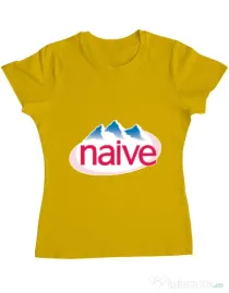 Tricou ADLER dama Naive Galben