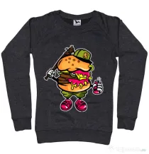 Bluza ADLER dama Bastard burger Negru melanj
