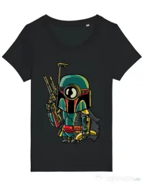 Tricou STANLEY STELLA dama Minion Boba Fett Negru